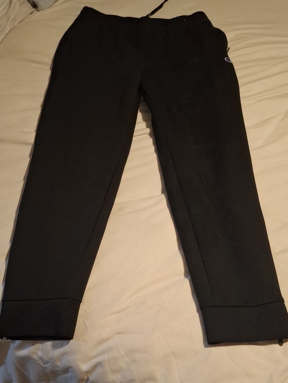 Men's Champion Black Zippered Ankle Sweatpants